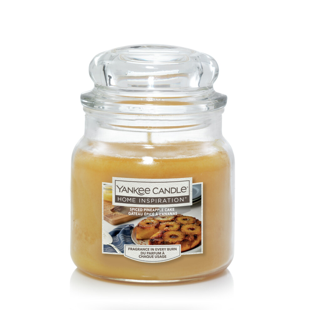 Yankee Candle Home Inspiration Medium Jar Spiced Pineapple Cake 340G