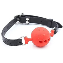 Ball Gag Full Silicone, Lockable High Quality Breathable Mouth Gag