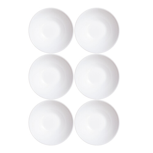 (Six Bowls) Luminarc Opal Glass White Dinner Set Tableware Collection Dinnerware Kitchen 2