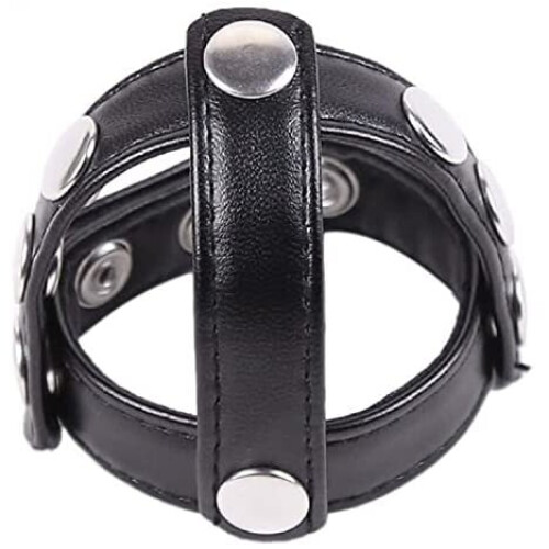 Sack Splitter Cock & Ball Ring Adjustable Penis Strap 1