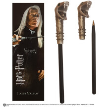 Noble Collections Harry Potter Lucius Malfoy Zauberstab-Stift und Lesezeichen