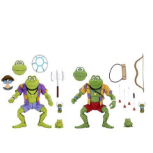 Neca Teenage Mutant Ninja Turtles Cartoon Genghis+ Rasputin Frog 2Pk