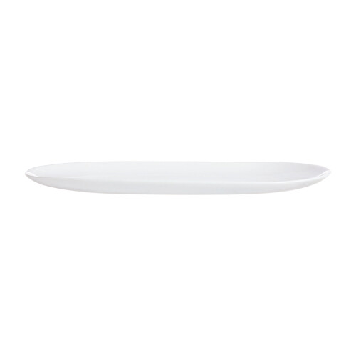 (Two Serving Plates) Luminarc Opal Glass White Dinner Set Tableware Collection Dinnerware Kitchen