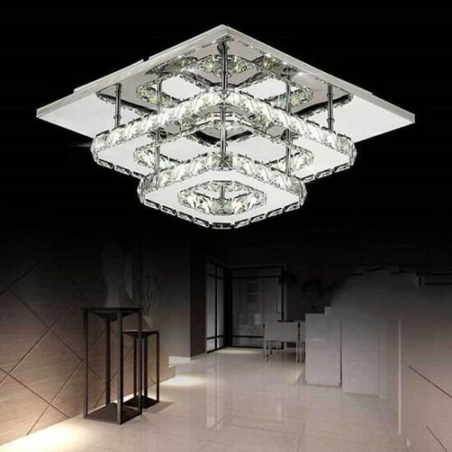 Modern 30cm 12W LED Crystal Ceiling lights chandeliers Aisle light, Cool white