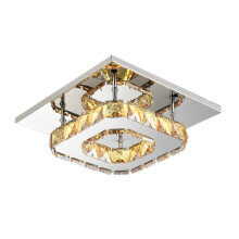 Modern k9 Crystal Chandelier Lighting Clear Glass Crystal Ceiling Light LED Ceiling Pendant Lights Fixture for Living Room Bedroom Dining Room?Warm?