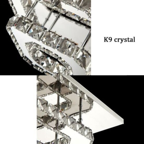 Modern 30cm 12W LED Crystal Ceiling lights chandeliers Aisle light, Cool white 2