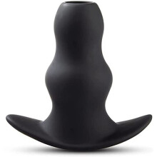 Silicone Peep Hole Hollow Butt Plug Enema, Large