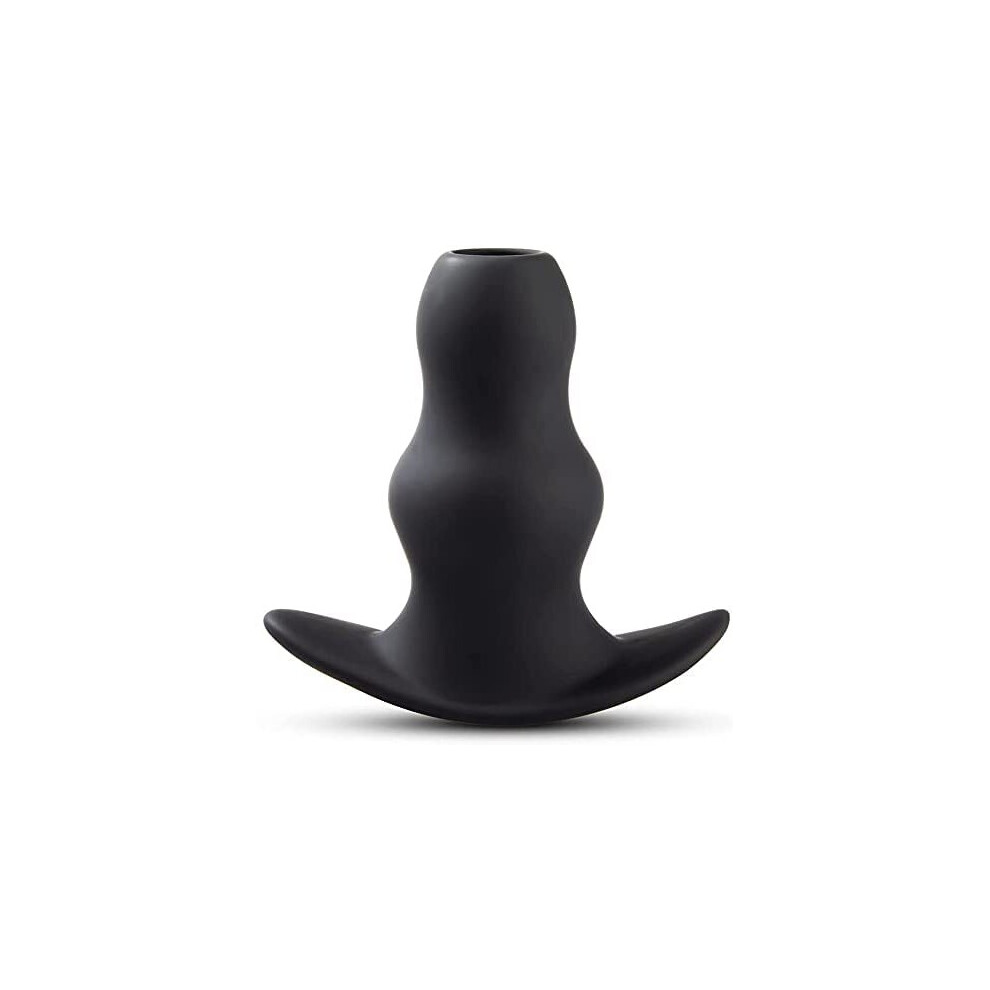 Silicone Peep Hole Hollow Butt Plug Enema, Large