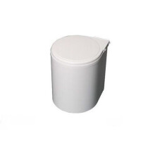(White) Automatic waste bin under sink 13l