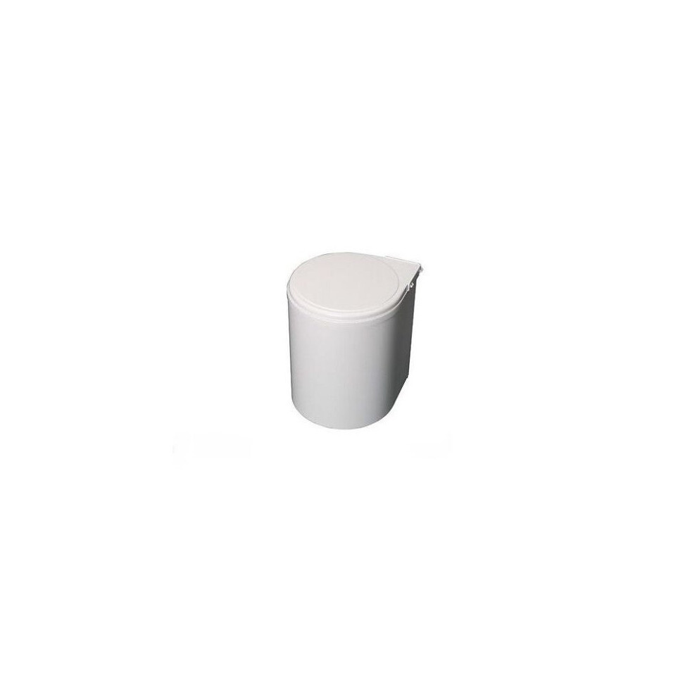 (White) Automatic waste bin under sink 13l