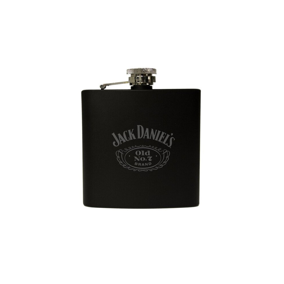 Jack Daniel's black 6oz hip flask