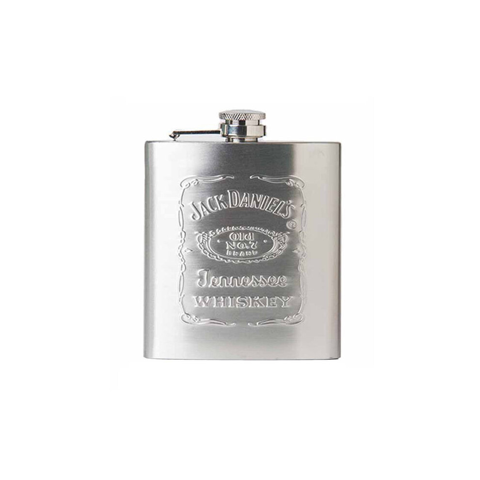 6oz stainless steel Jack Daniel's hip flask