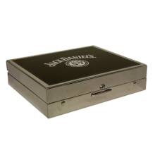 Jack Daniel's black travel contact lens case accessories with mirror