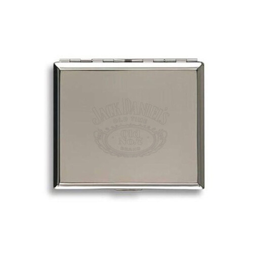 Jack Daniels Jack Daniel's polished chrome cigarette case