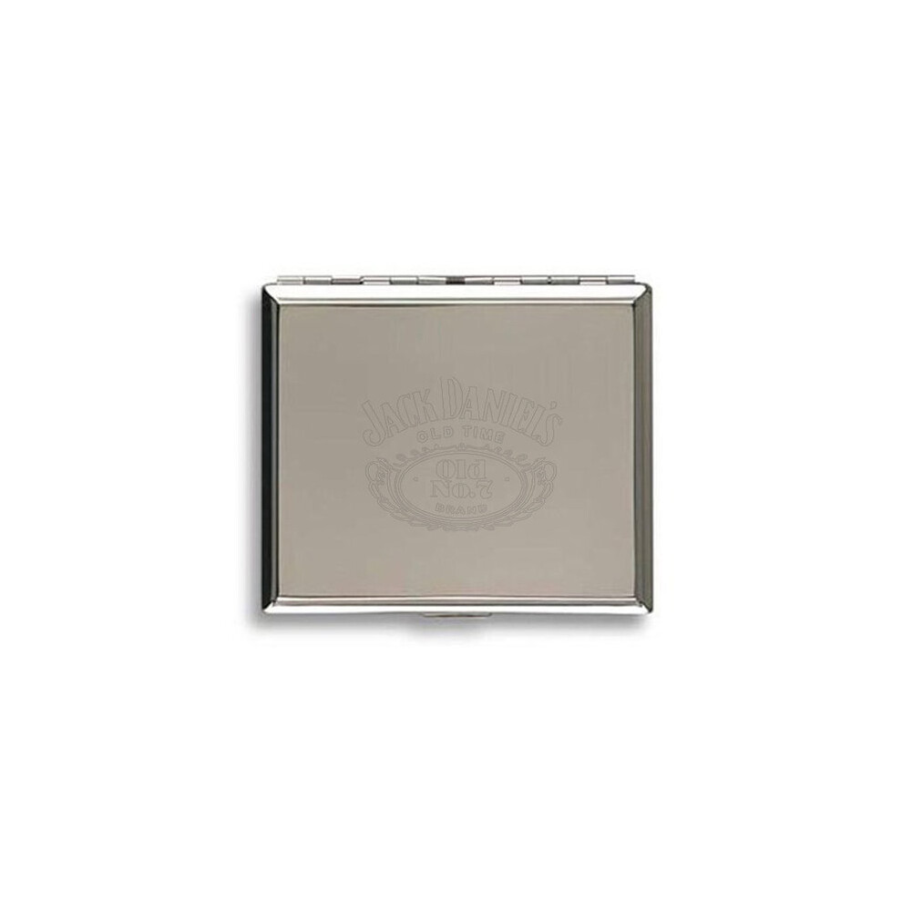 Jack Daniel's polished chrome cigarette case