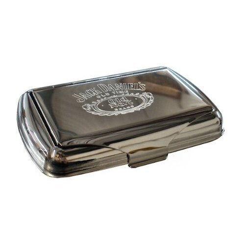 Jack Daniels Jack Daniel's 1oz chrome tobacco tin