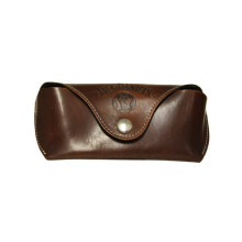 Jack Daniel's Western leather glasses case with belt loop