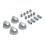 LAMONA / HOWDENS Chrome Oven Knob Silver Gas Hob Cooker Universal Switch Knobs 1