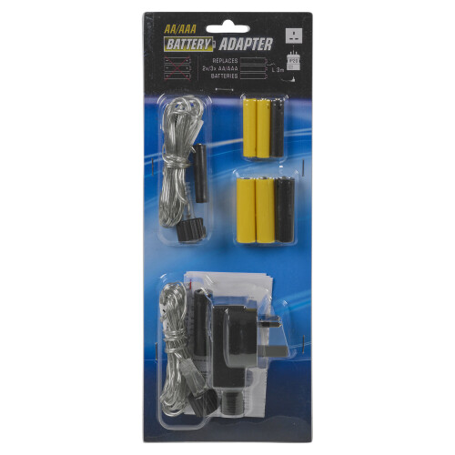 URBN Living Mains to Battery Replacer AA AAA Adaptor Charger Electronic Devices 1