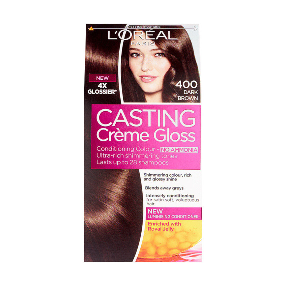 L'Oreal Paris Casting Creme Gloss 400 Dark Brown Semi Permanent Hair Dye
