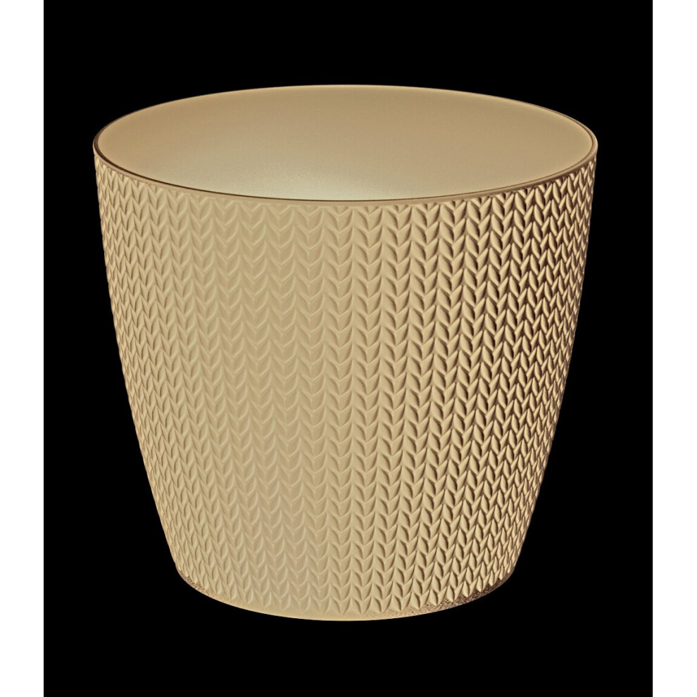 Prosperplast (190Mm, ) Wheaty Mini Plastic Flower Plant Planter Herb Pots Black