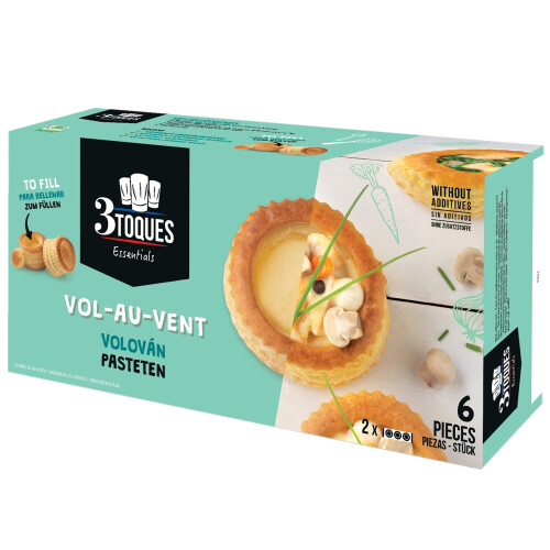 3 Toques Vol Au Vents - 1x6