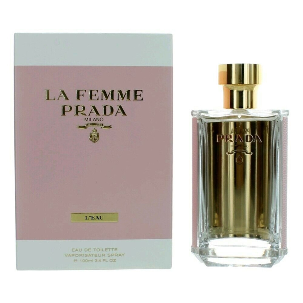 La Femme Prada L'Eau by Prada, 3.4 oz EDT Spray for Women Eau De Toilette