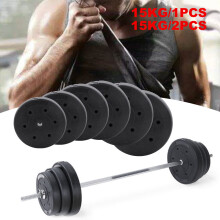 Weight Plates 15kg Standard Barbell Dumbbell Lifting Training Discs