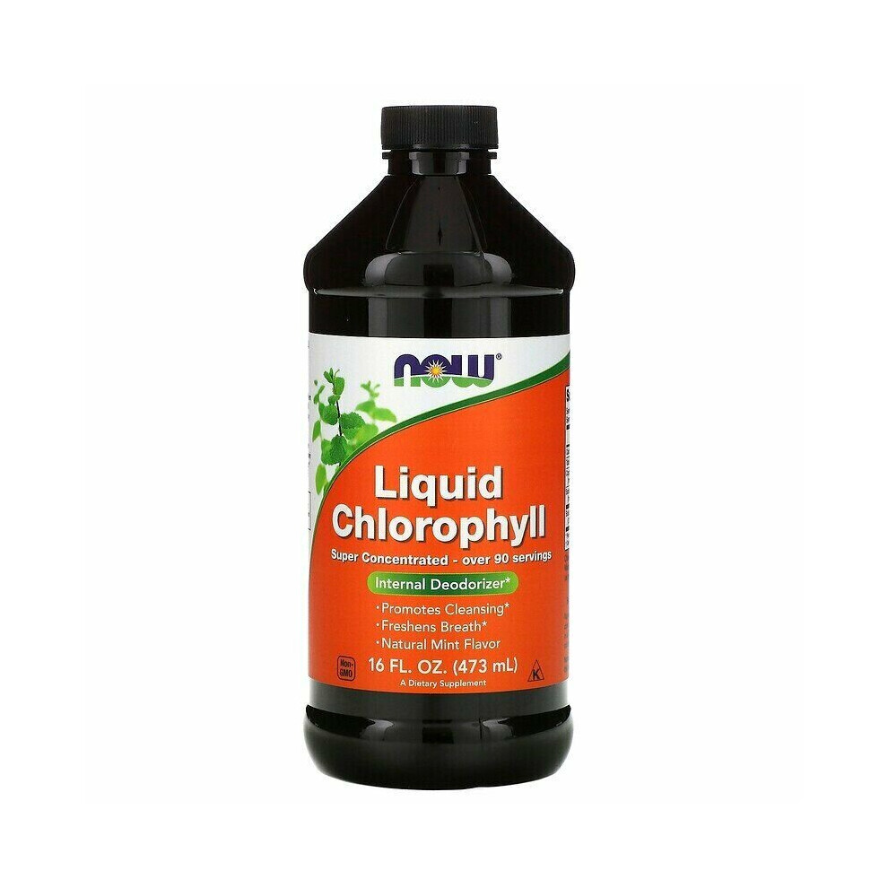 Now Foods Chlorophyll Liquid Mint Flavour - 473 Ml Green