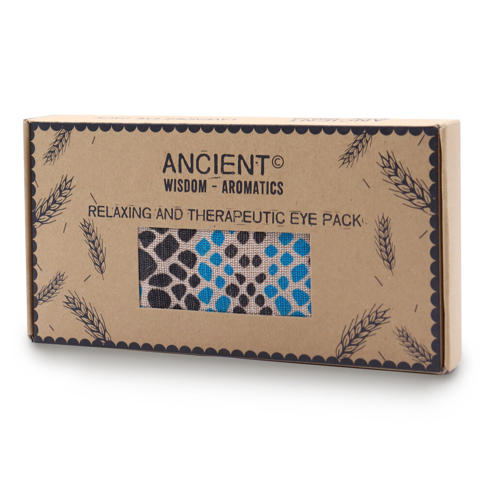Ancient Wisdom Lavender Eye Pillow Natural Cotton And Juco In Gift Box Blue Viper