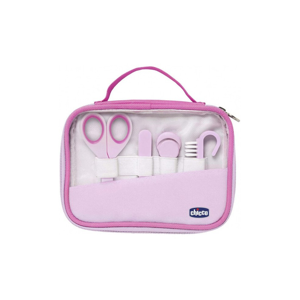 manicure set girls 17 cm polyester pink 10-piece