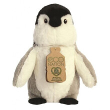 cuddly toy Eco Nation penguin 24 cm plush black/grey - Plush Soft Toy