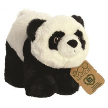 cuddly toy Eco Nation panda 23 cm plush black/white - Plush Soft Toy
