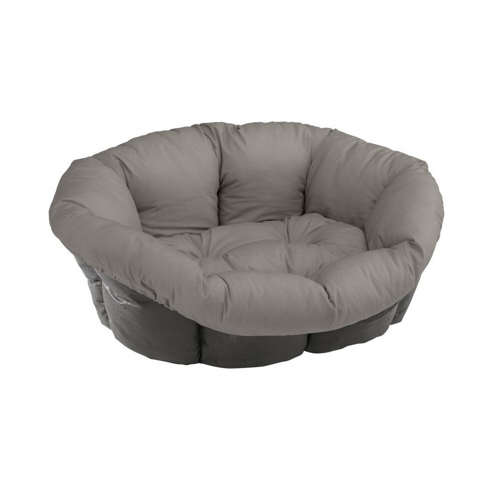 animal basket Sofa 85 x 62 cm velvet/polyester grey