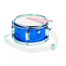Tambour - GOKI - Ø28 x H14 cm - Blauw - Met draaiknop - Vanaf 3 jaar