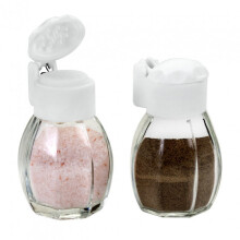 pepper and salt set 40 ml glass transparent 2-piece