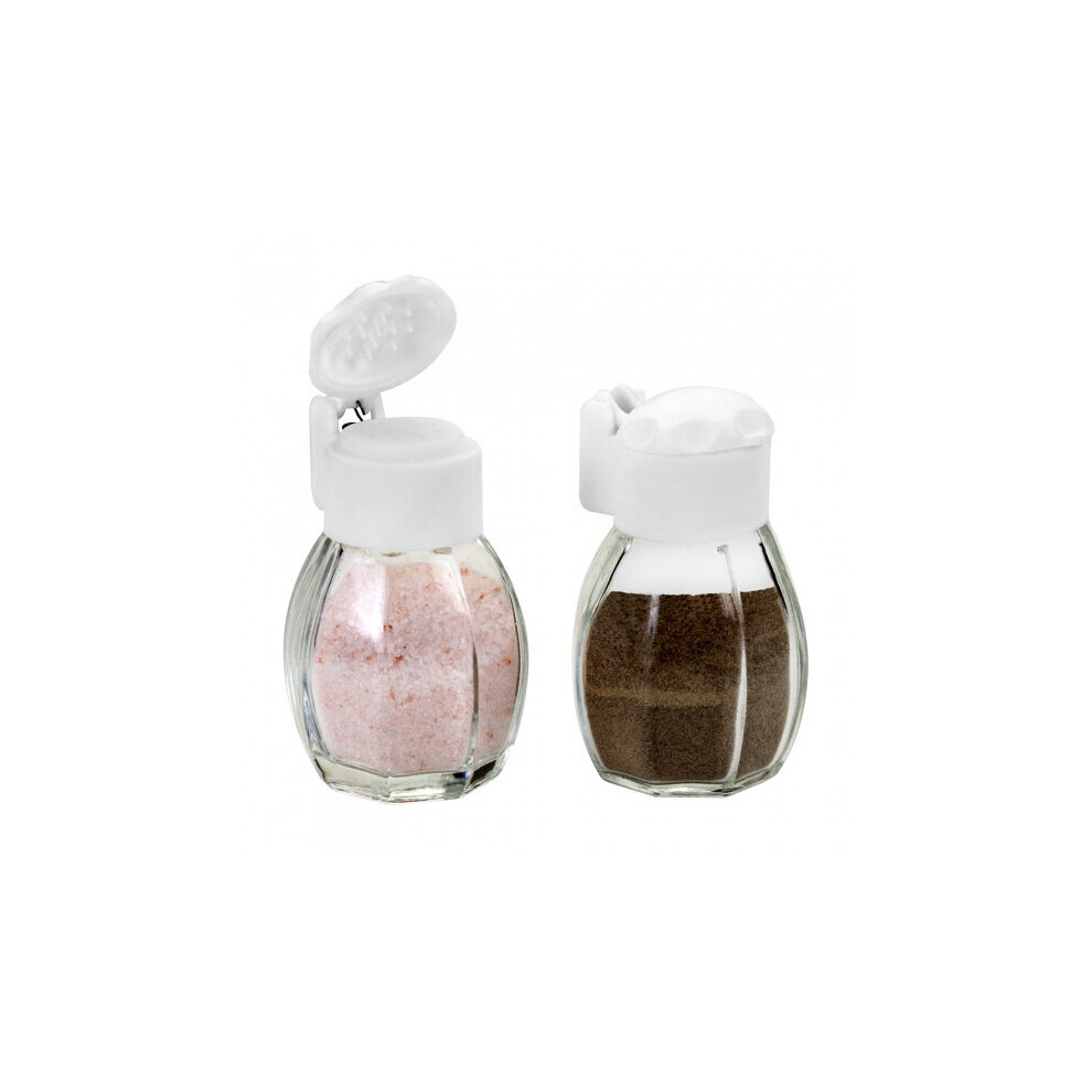 pepper and salt set 40 ml glass transparent 2-piece