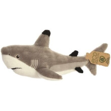 Cuddly Shark Eco Nation 38 Cm Plush White/Grey - Plush Soft Toy
