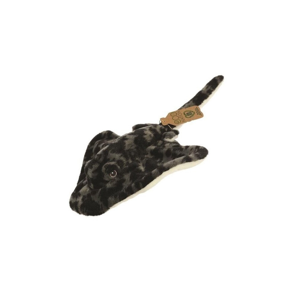 Aurora World Soft Toy Eco Nation Stingray 30 Cm Plush - Plush Soft Toy Black