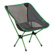 folding chair 66 x 54 cm aluminium/polyester green/grey