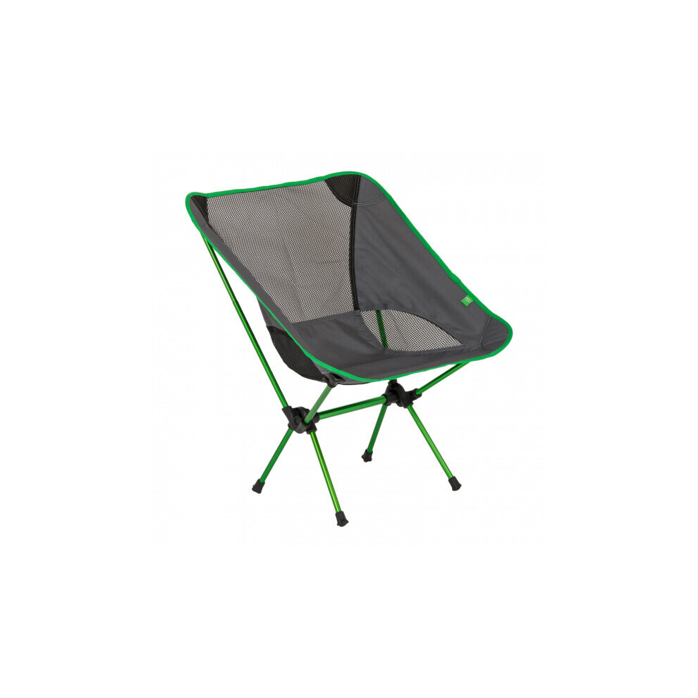 folding chair 66 x 54 cm aluminium/polyester green/grey