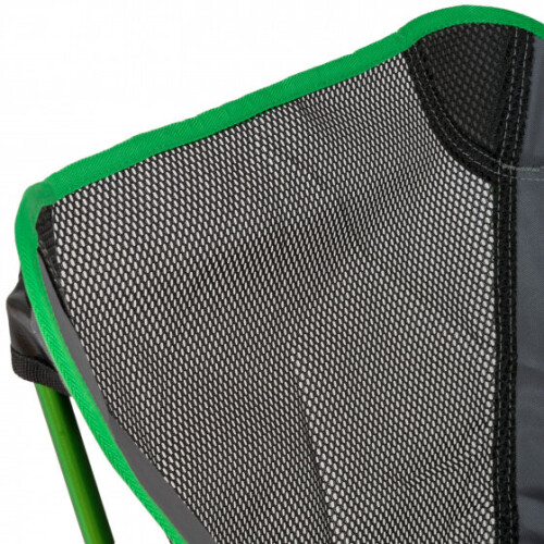 Highlander folding chair 66 x 54 cm aluminium/polyester green/grey 2