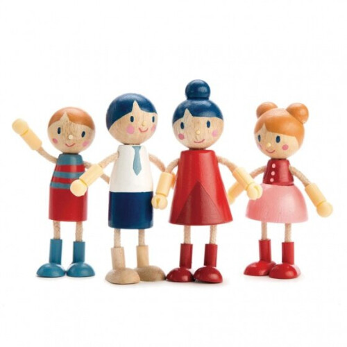 dollhouse dolls family 4 pieces