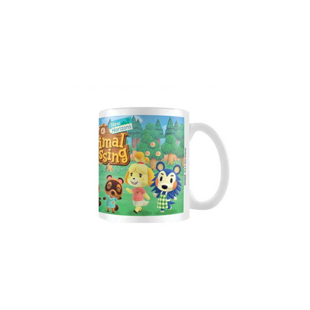 mug Animal Crossing line-up 325 ml ceramic white