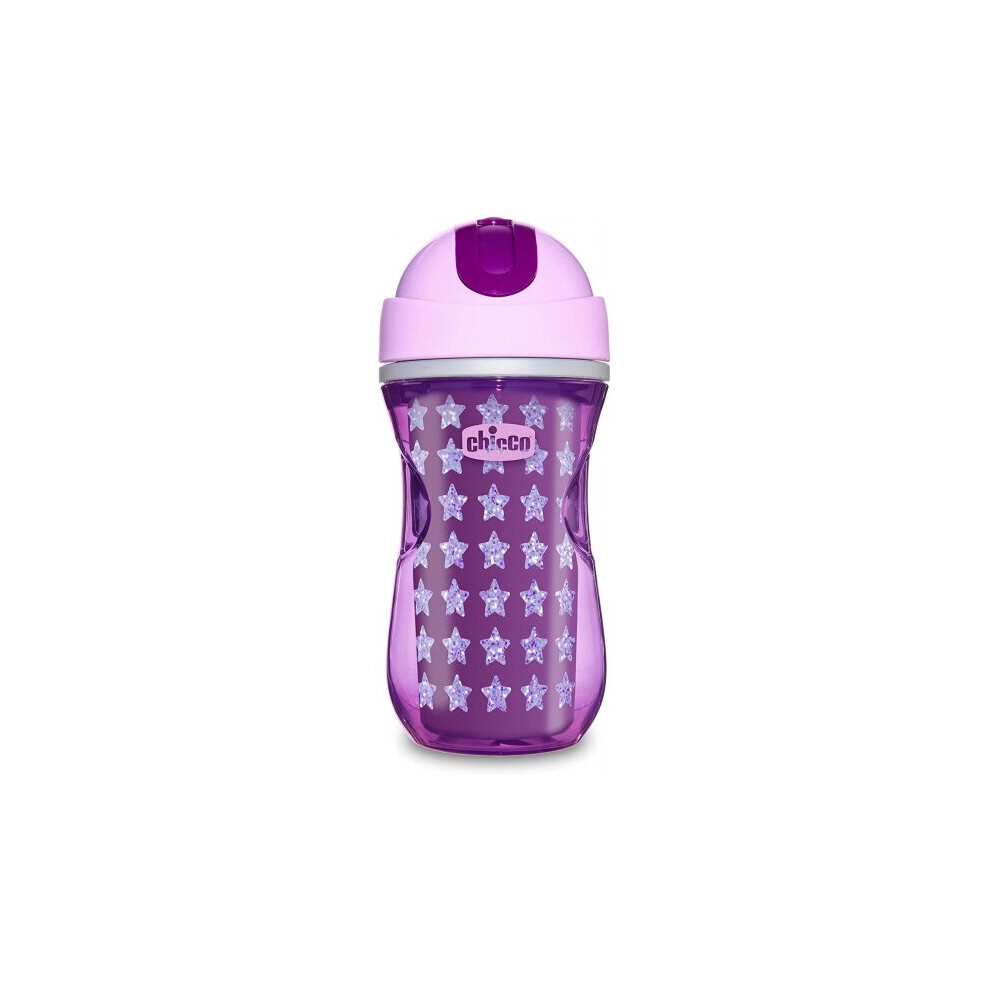 drinking cup Sport girls 266 ml silicone purple