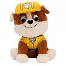 Soft Toy Paw Patrol Rubble 15 Cm Plush Yellow