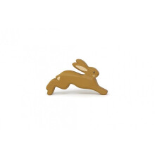 Pehmeä puulelu jänis Tender Leaf Toys - Lapsille yli 3 vuotta - 9x1,5x5,5 cm - Harmaa