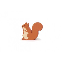 Brinquedo de animal da floresta Tender Leaf Toys esquilo vermelho 6x2x5 cm