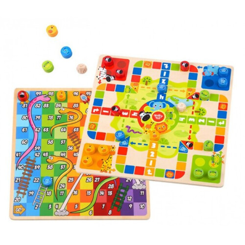 2-in-1 board game ludo / snakes & ladders 1