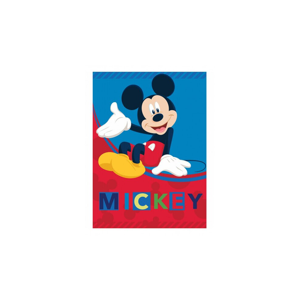 Fleece Blanket Mickey Mouse Junior 100 X 140 Cm Red/Blue